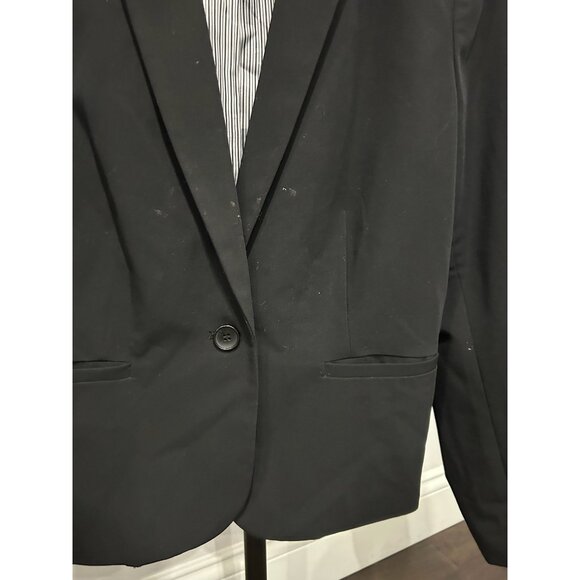 Worthington Womens Black Blazer Jacket One Button Closure Sz XL Petite - Picture 4 of 8